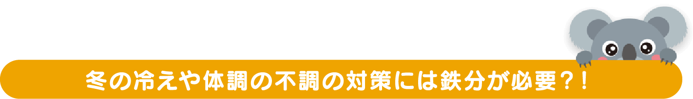 冬の冷えや体調の不調の対策には鉄分が必要？！