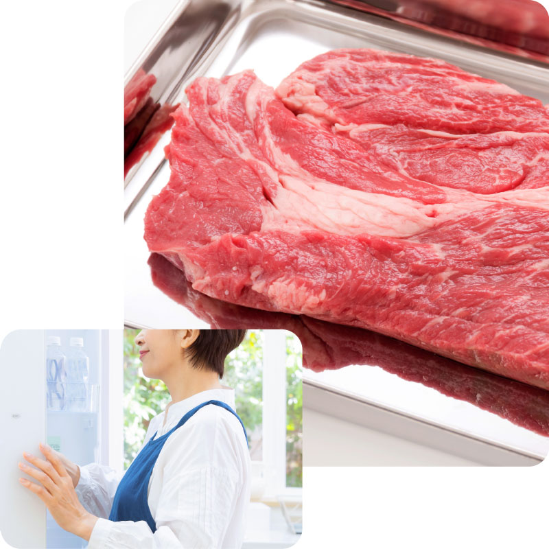 お肉の保存方法（冷蔵）