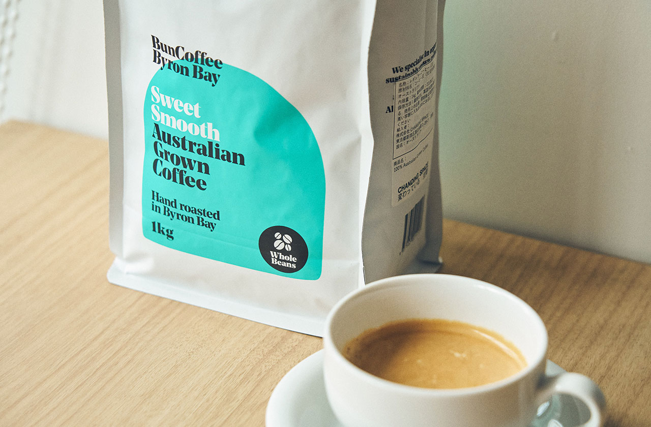 コーヒーカルチャーも伝えていきたいオーストラリアの文化の一つ。オーストラリア発のオーガニックコーヒーロースター「BUN COFFEE」のコーヒーを使用している。