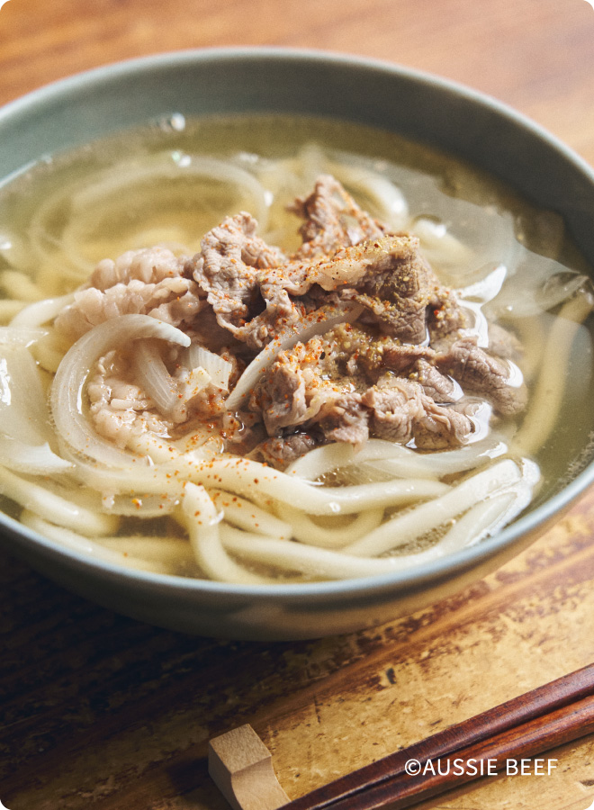 あったか癒しの「肉うどん」