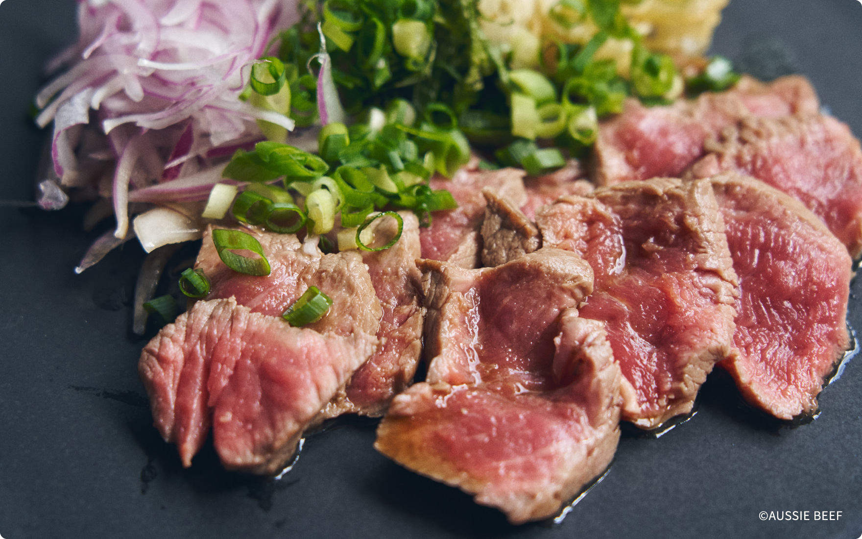牛ステーキのたたき風