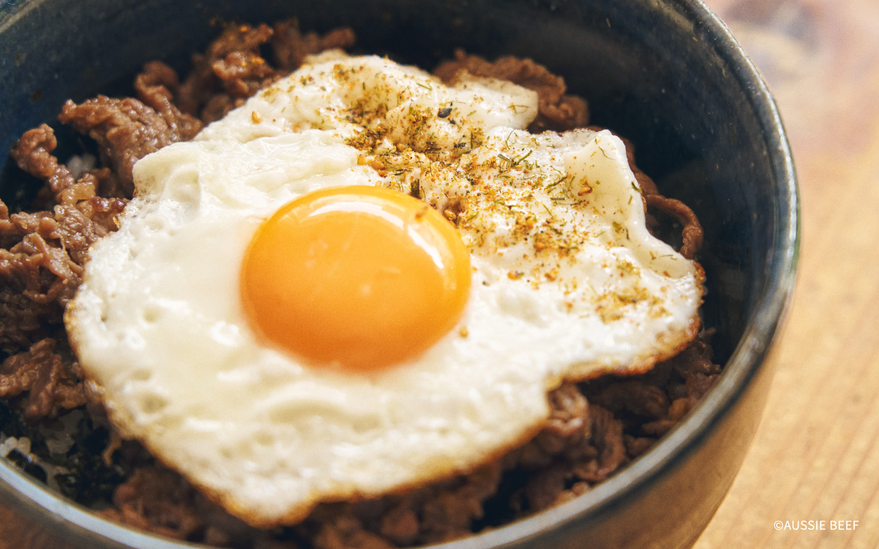 月見牛丼