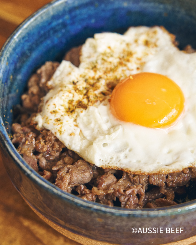 月見牛丼